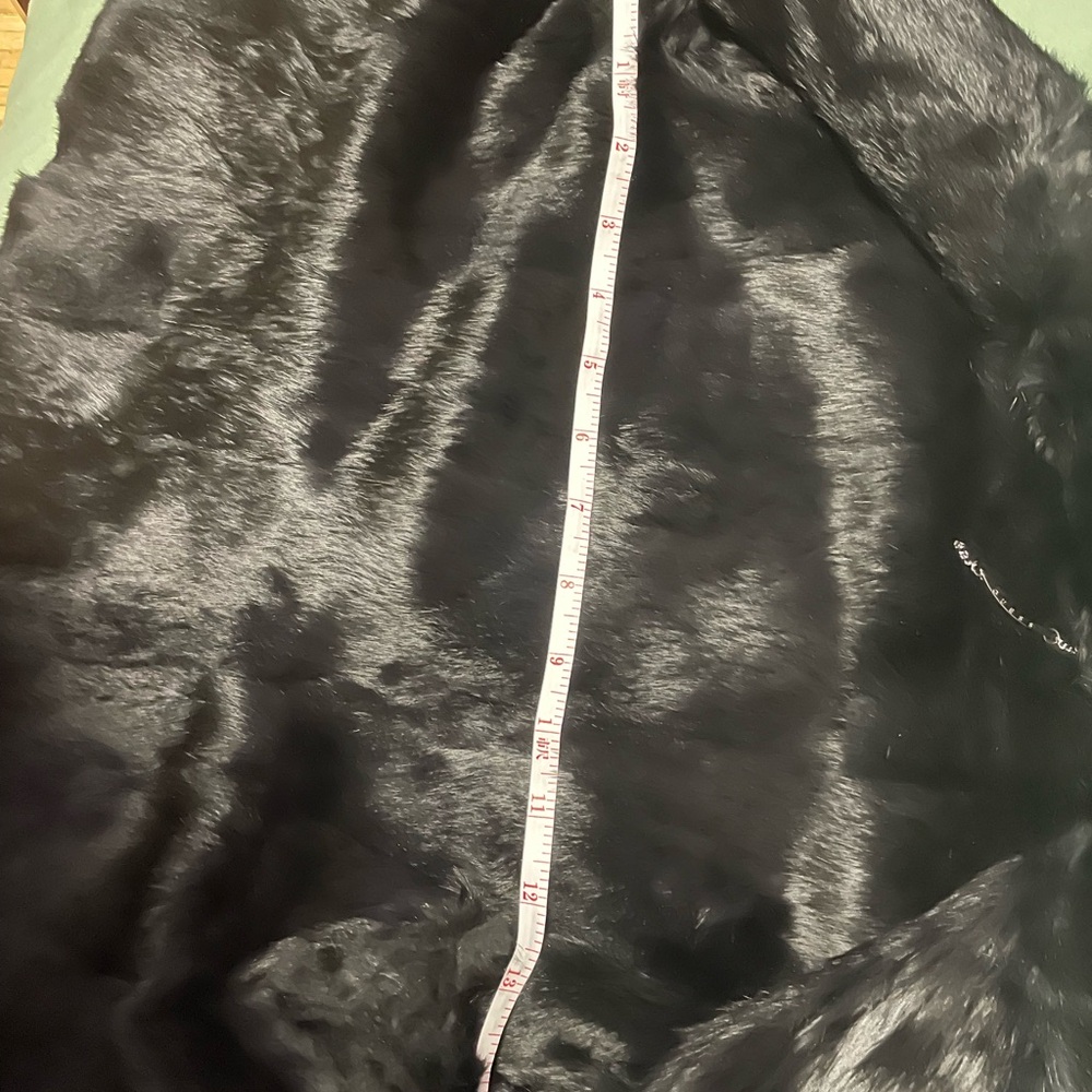 Guess Leather Rabbit Lined Coat - Picture 2 of 4